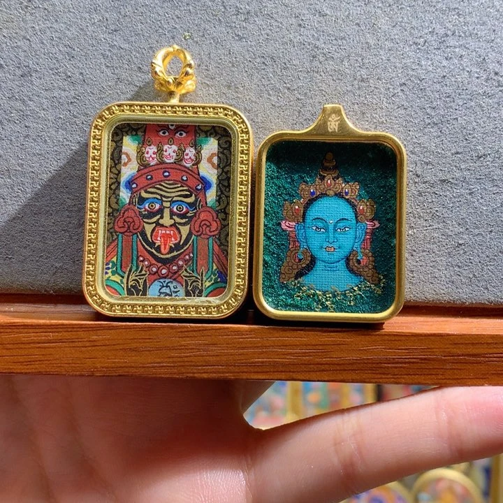 吊坠般若唐卡非遗传承