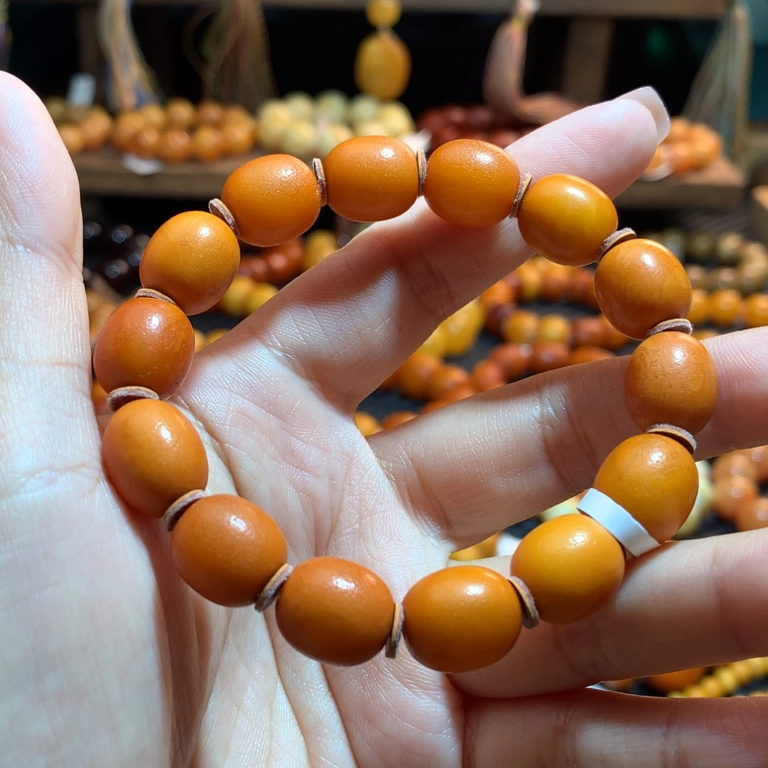 蜜蜡未镶嵌手串蜜蜡手串
