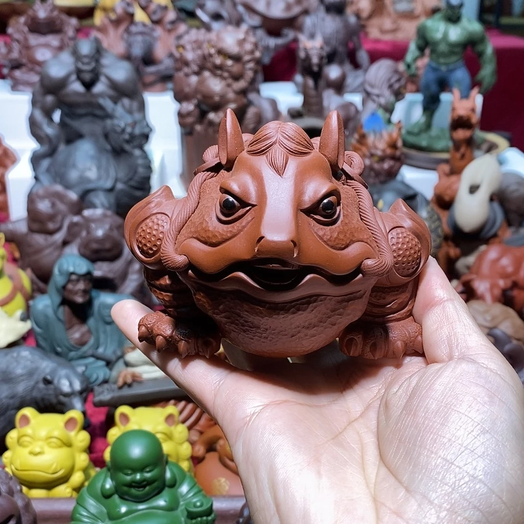 紫砂茶宠宜兴紫砂马蟾