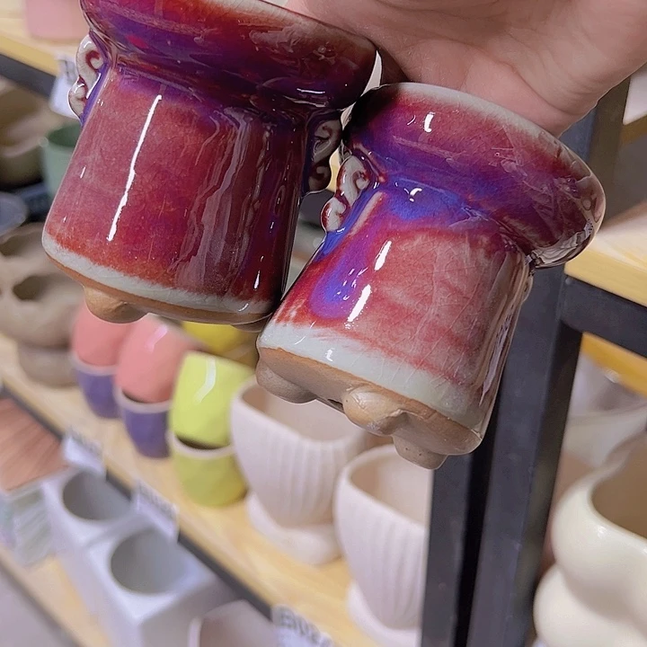 陶瓷花盆当场满12包邮