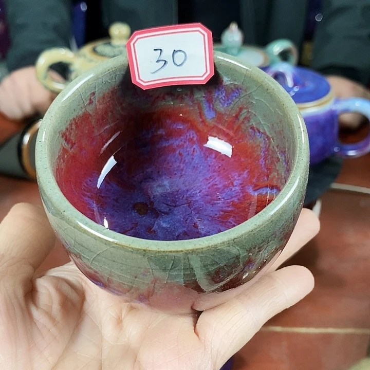 尚峰钧窑作品全手工艺杯