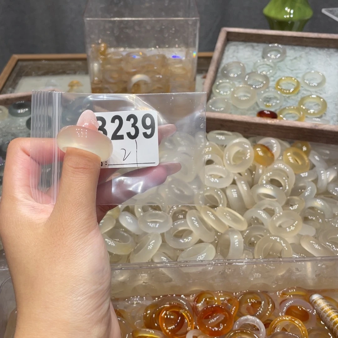 玛瑙/玉髓未镶嵌戒指239