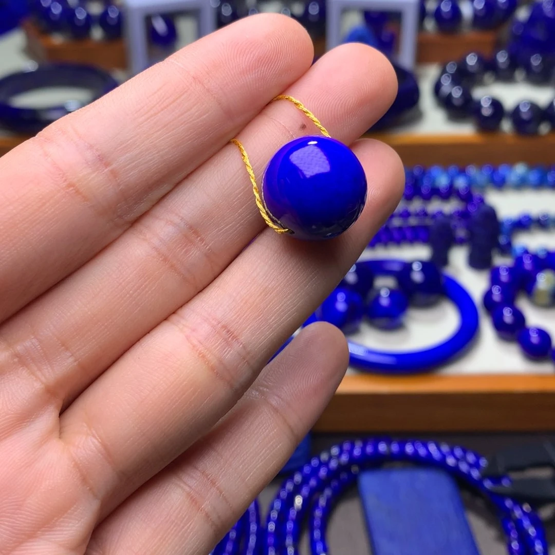 青金石单珠未镶嵌16.2mm