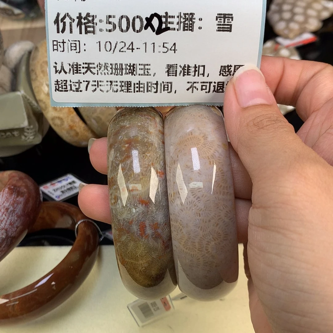 【闪购商品】颈饰未镶嵌硅化珊瑚（珊瑚玉）嘿*