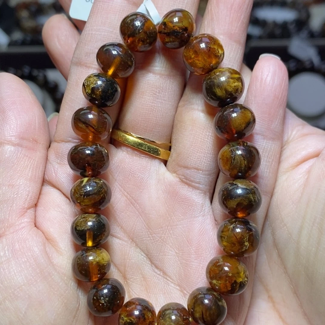 裸石琥珀未镶嵌蜜蜡10mm