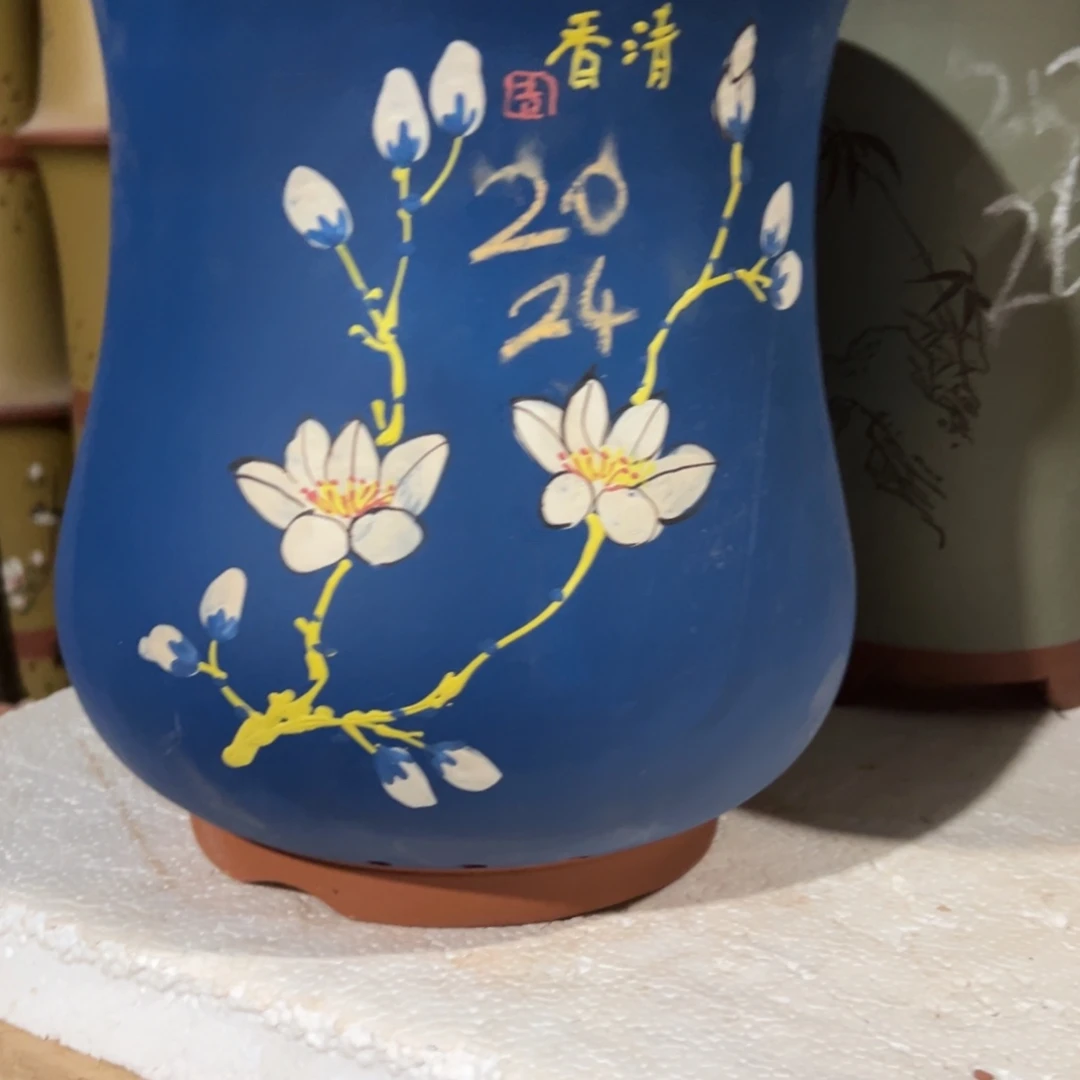 宜兴川阁紫砂花盆单个
