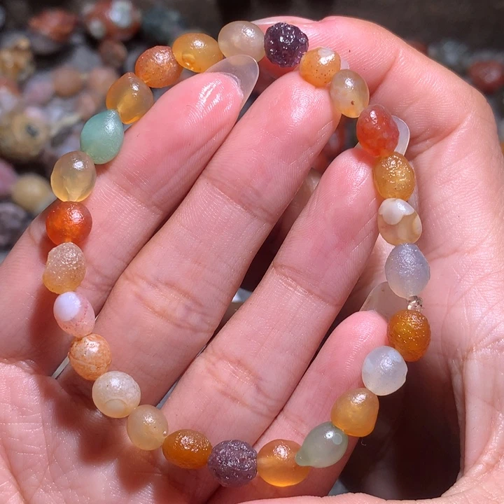 未镶嵌玛瑙/玉髓珠宝半成品