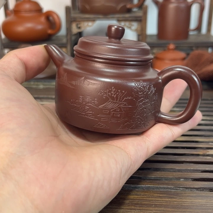 茶壶紫砂原矿紫砂手工制作