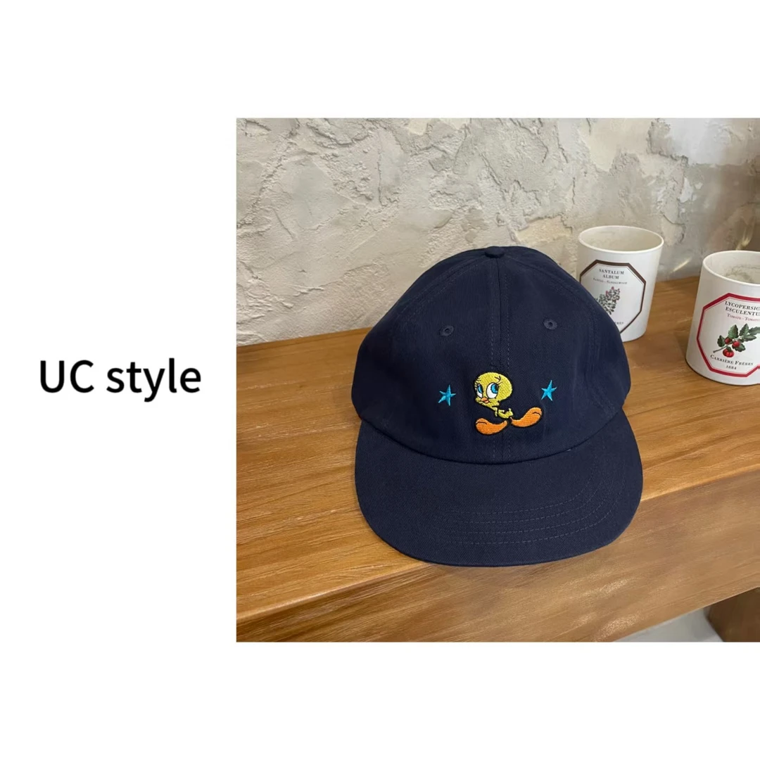 翠迪刺绣平檐鸭舌帽