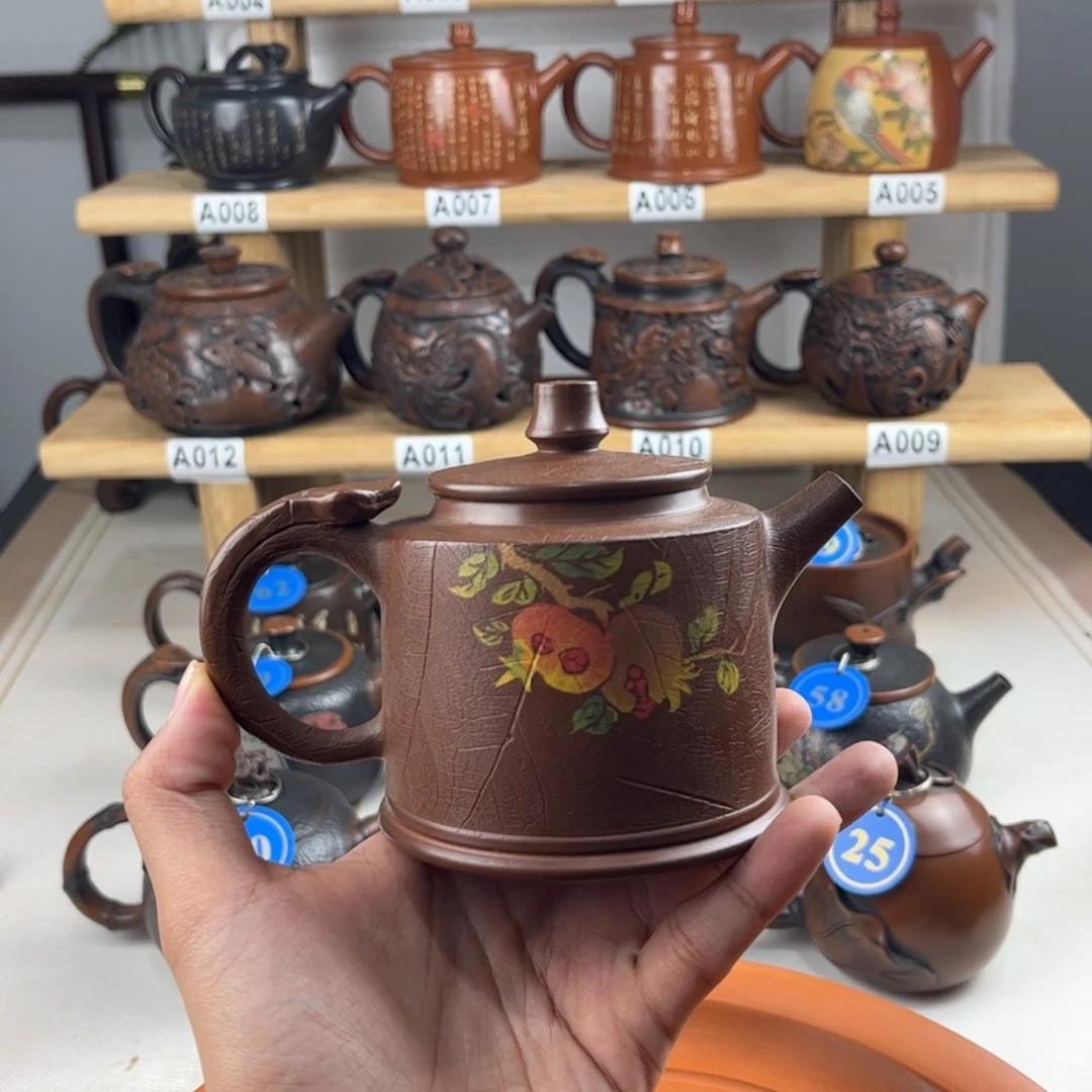 壶230cc 建水紫陶全手工制作，老匠人传承手艺