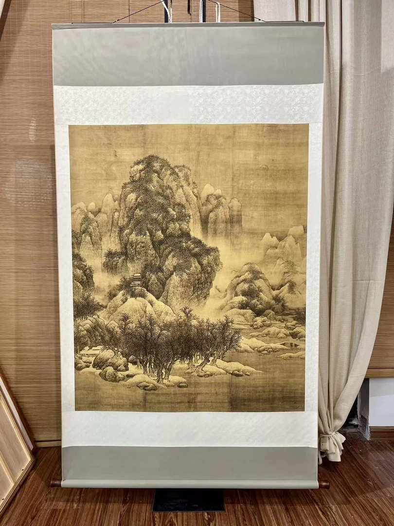 云见  宋·范宽·《雪景寒林》装饰画·高清微喷国风传统装饰画