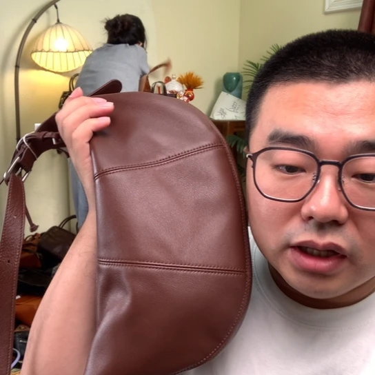 进口头层牛皮女包