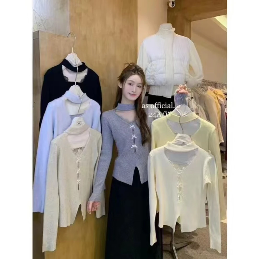 秋冬季荣荣百搭ins辣妹纯欲风棉衣外套毛衣女显瘦网红宽松气质