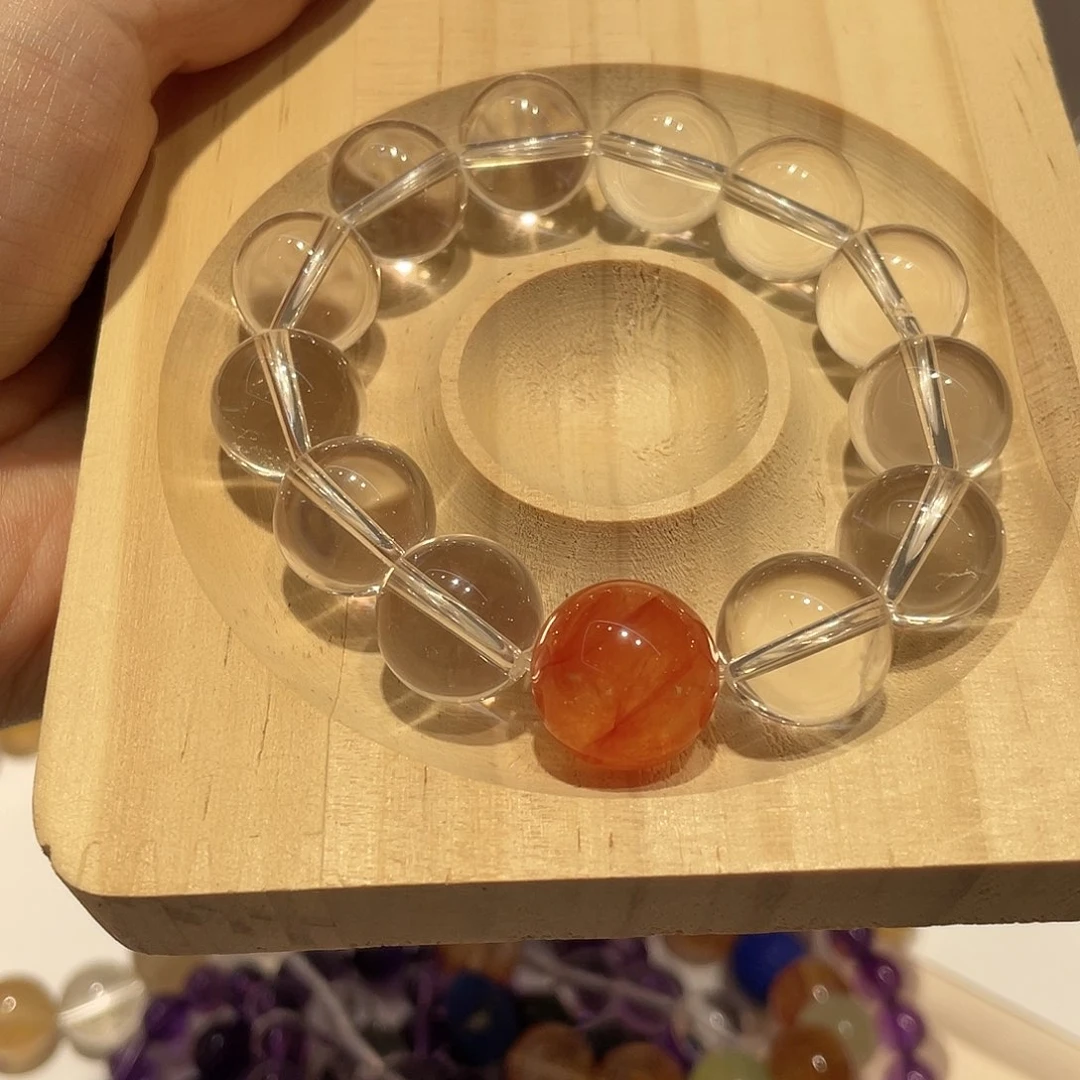 【闪购商品】水晶手链未镶嵌多样性发一白水胶花
