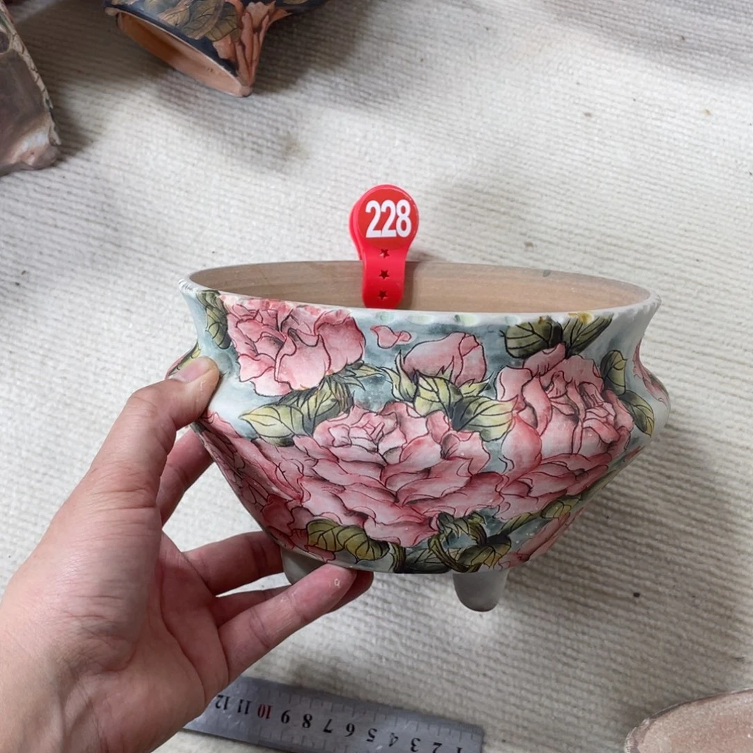 紫砂花盆晶*陶瓷多肉花盆瑕疵