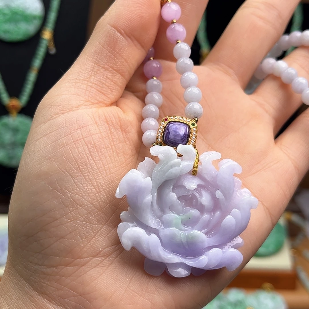 翡翠未镶嵌颈饰天然翡翠