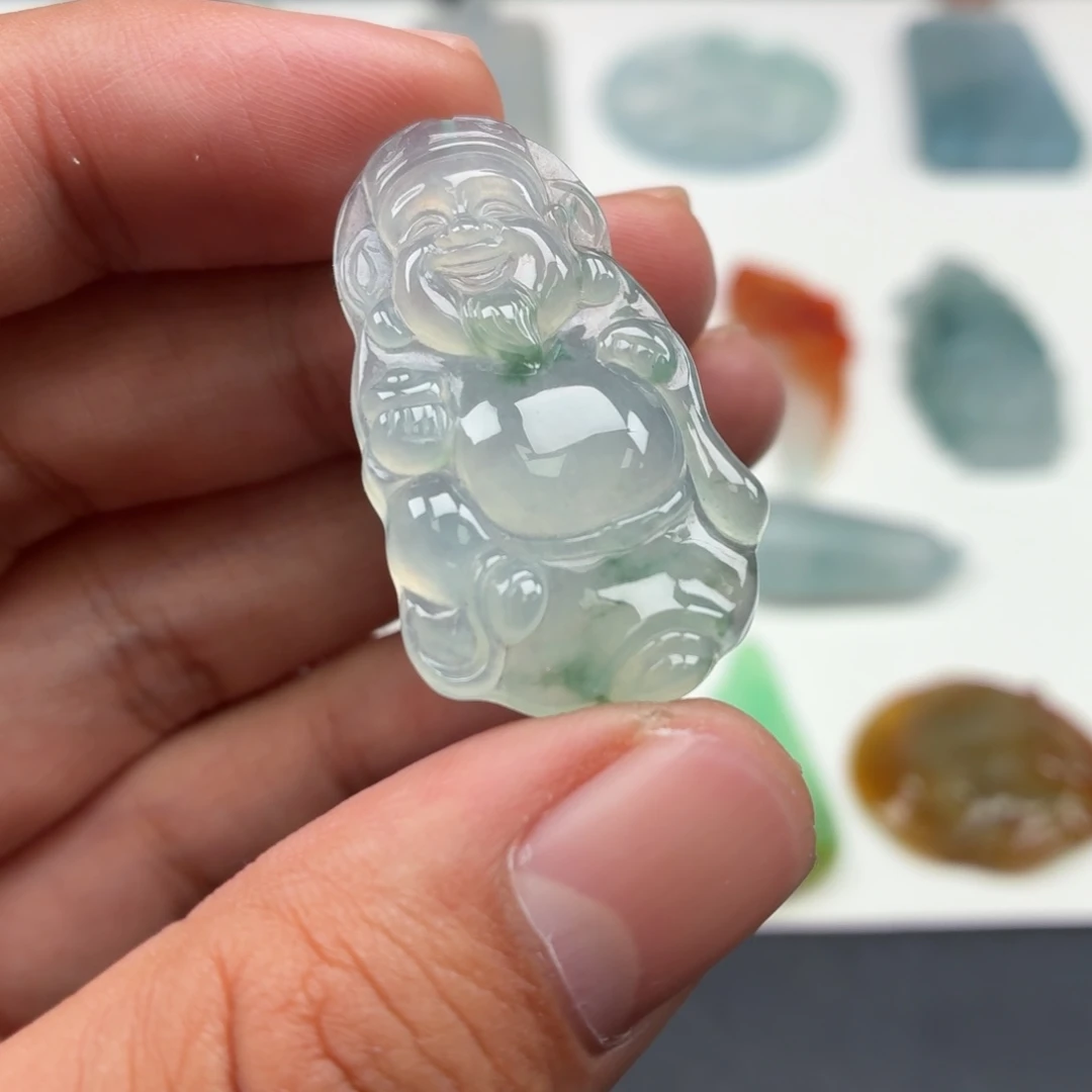 定制翡翠未镶嵌财神