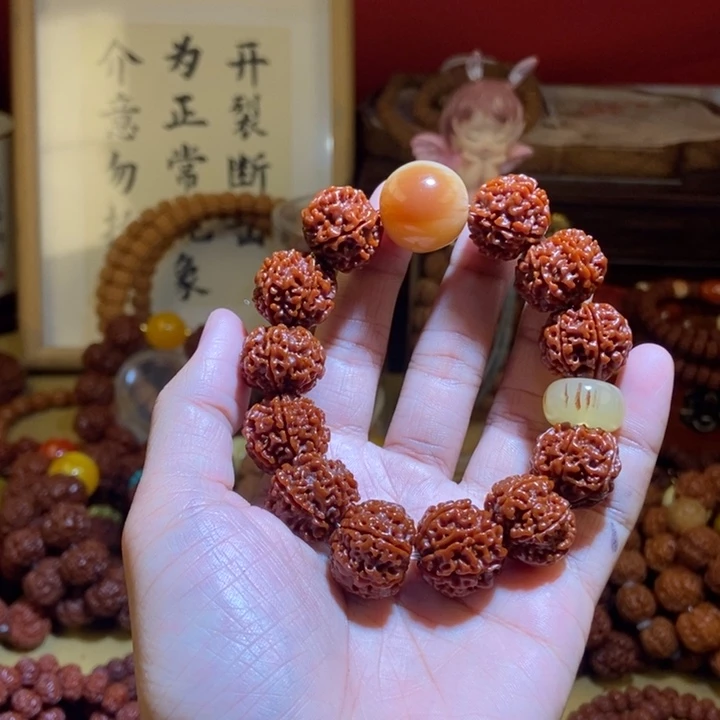 吊坠金刚菩提186玉化棕珠棕扣
