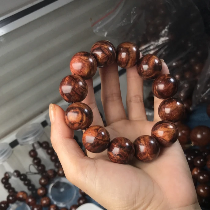 20mm底虎皮纹圆珠男女款手串