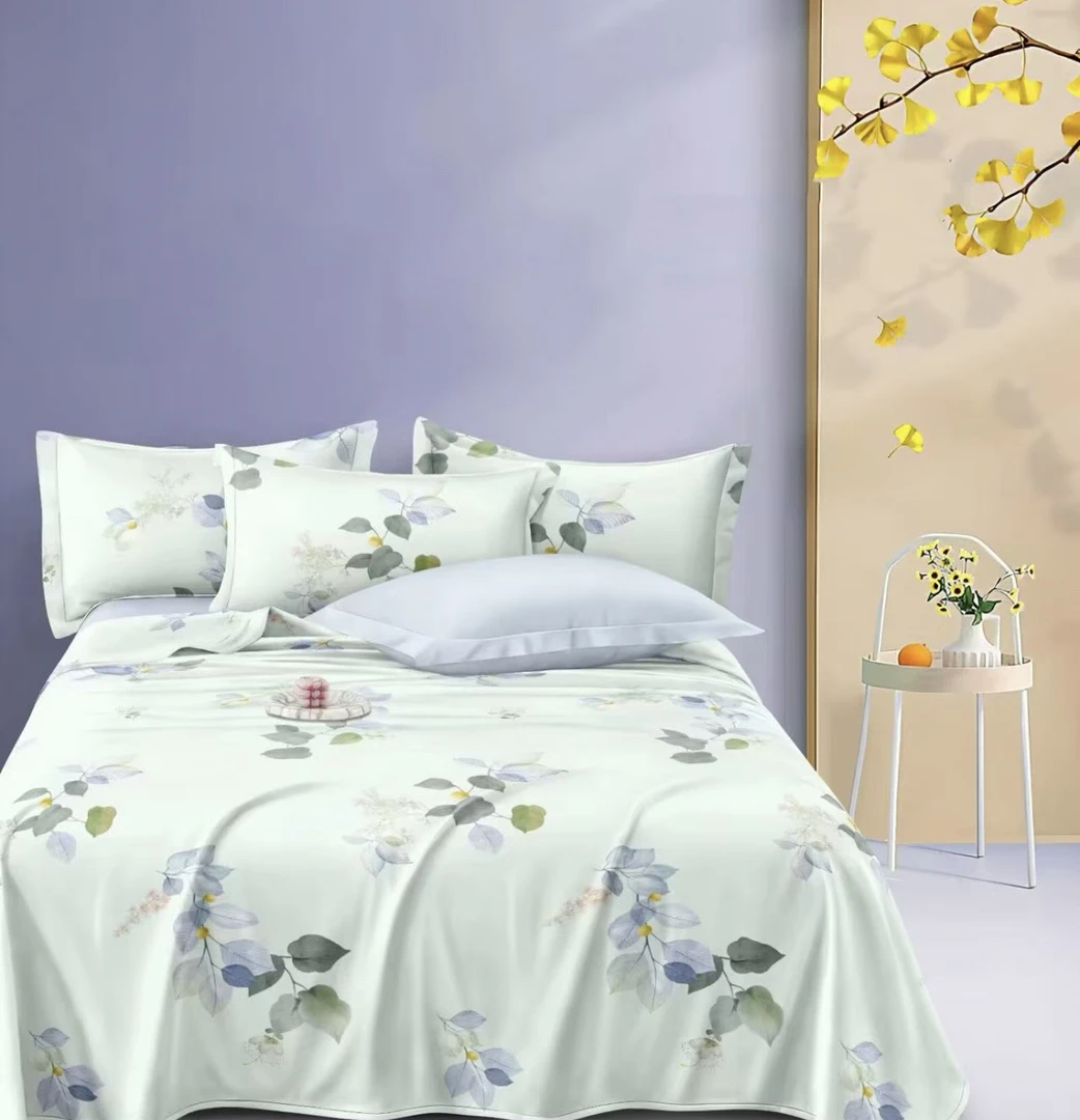 （写意）老粗布双人床单 尺寸2.45✖️2.35 ±5厘米加厚送枕套一对