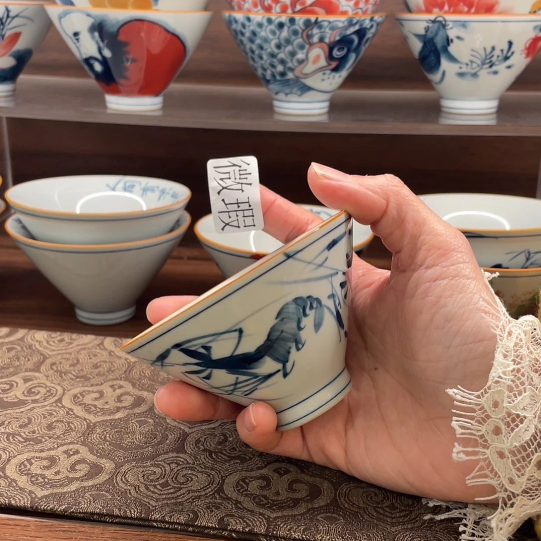 微瑕釉下彩纯手绘