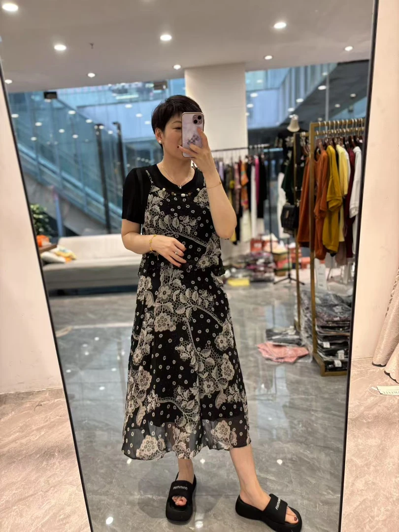 【丽丽家】夏季时尚假两件显气质高货连衣裙251