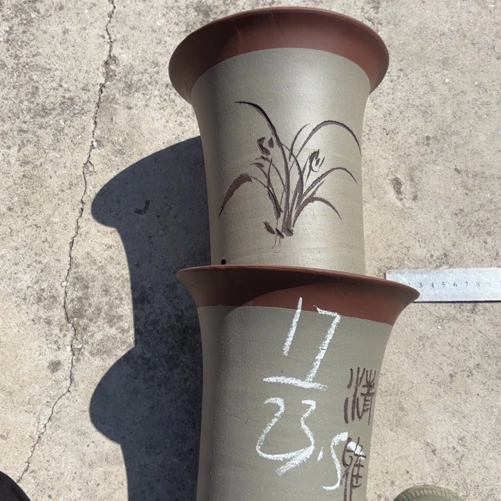 紫砂花盆紫砂的花