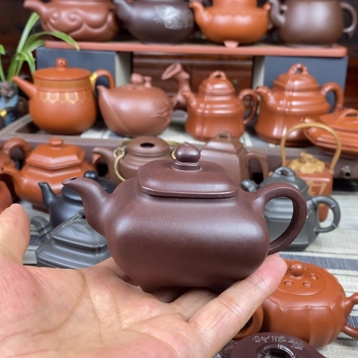 茶壶紫砂全手工传炉130-260cc原矿老紫泥特价