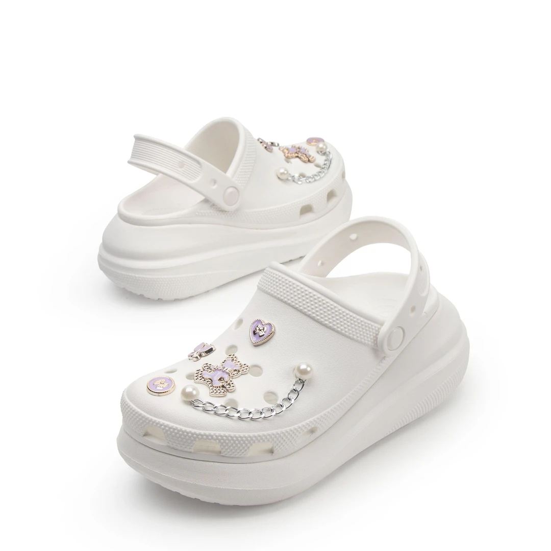 SG厚底泡芙夏季时尚5.5CM足弓支撑防滑鞋拖外穿洞洞鞋