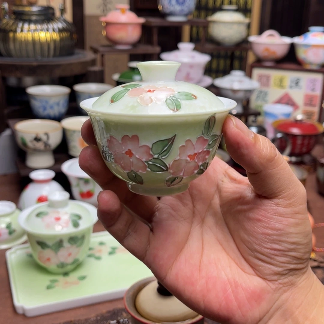 素铭品瓷釉下彩茶具