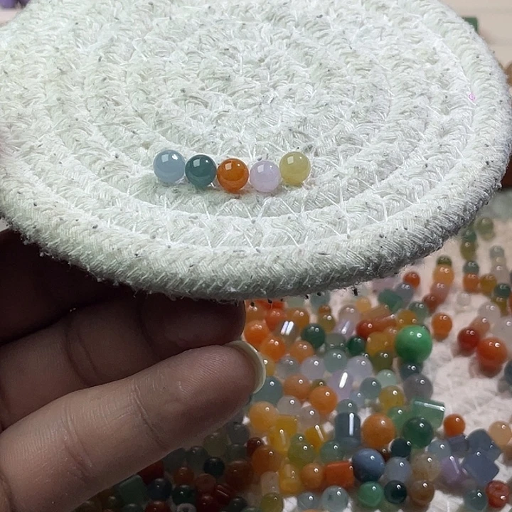 翡翠散珠未镶嵌定制翡翠卡6+