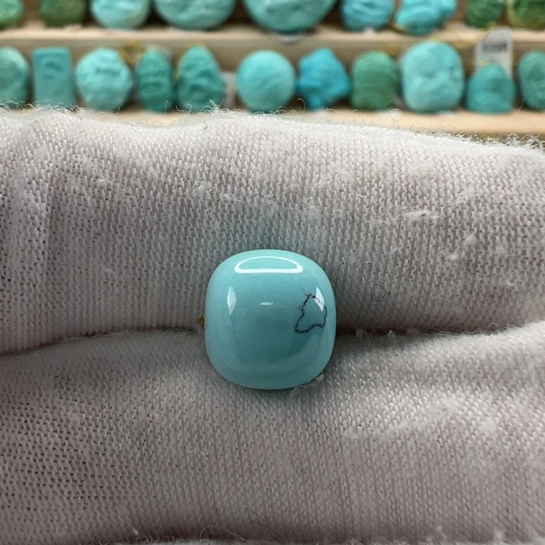 未镶嵌绿松石老型珠9.5x8.8mm