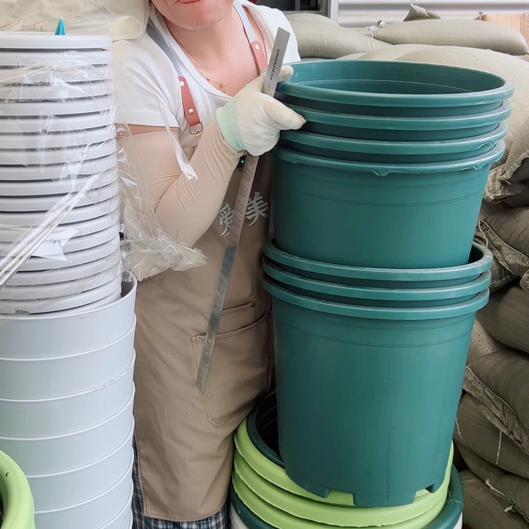 瑕疵7加仑墨绿色4个无托