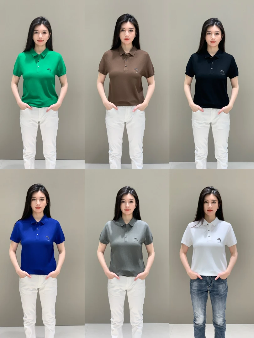 T&X/梯形2025新款休闲百搭简约宽松透气舒适纯色POLO衫（0203）