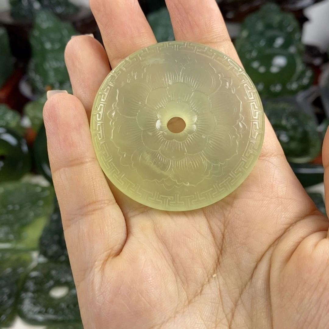 岫玉未镶嵌挂件挂件