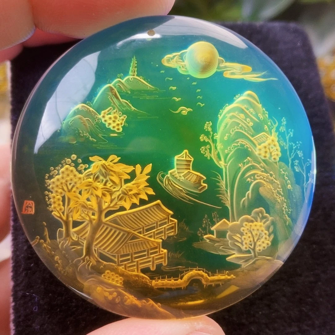 【闪购商品】蓝珀吊坠(不含链)未镶嵌