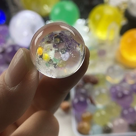 水晶珠宝半成品未镶嵌小*子16号