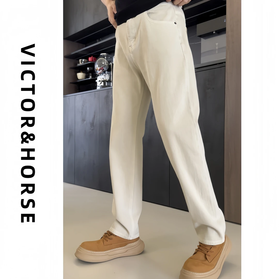 『黑标系列』秋冬款简约流光风男士莱赛尔水洗软牛仔裤小直筒