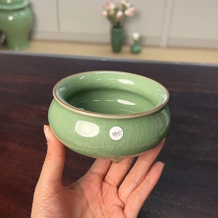 龙泉云间青瓷小米茶器