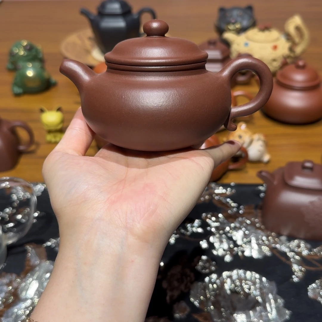 有***大茶壶紫砂仿古底槽清200cc……