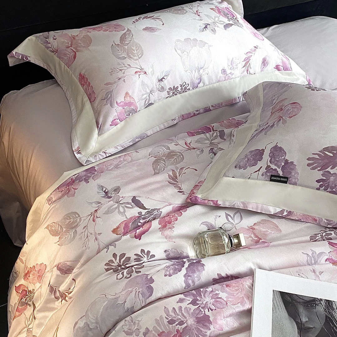 吴小胖‘优选之选’【S/REDFLOWER一路生花】 四季纯棉长绒棉四件套