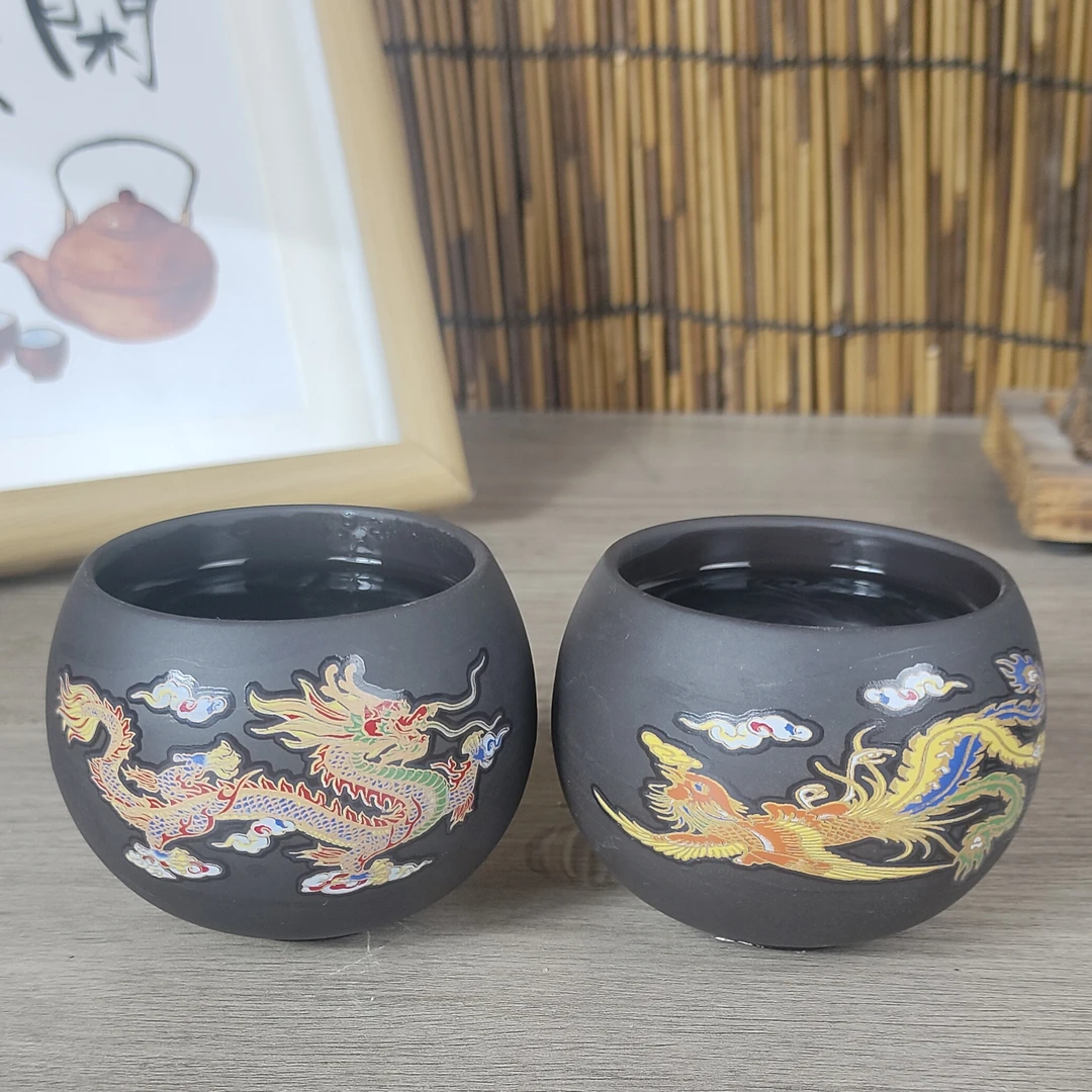 龙凤呈祥变色主人杯50cc 龙凤对杯（安全包装）