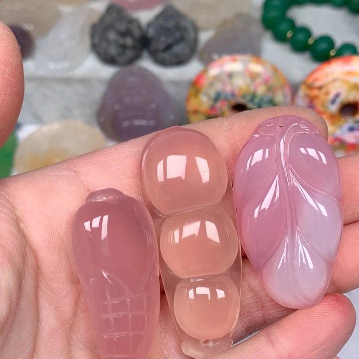 玛瑙/玉髓颈饰未镶嵌蓝****圈