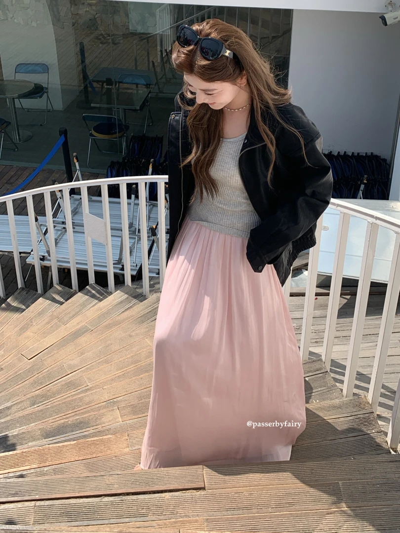 路人仙子自制【佩里月光】温柔气质半身裙高级感半身长裙xz2490