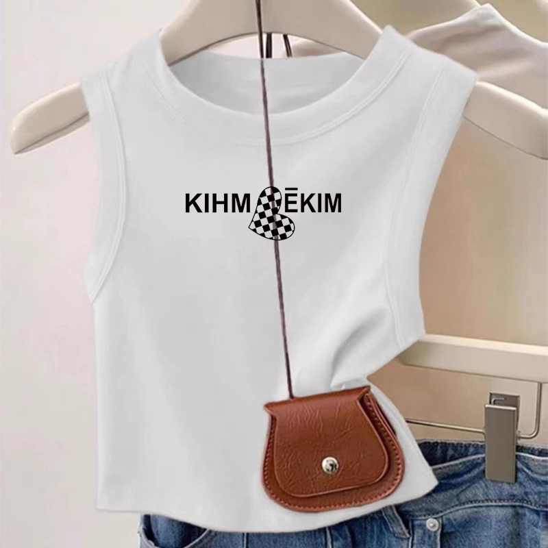 甜辣修身背心女小吊带时尚通勤2025春夏季新款打底衫内搭无袖上衣