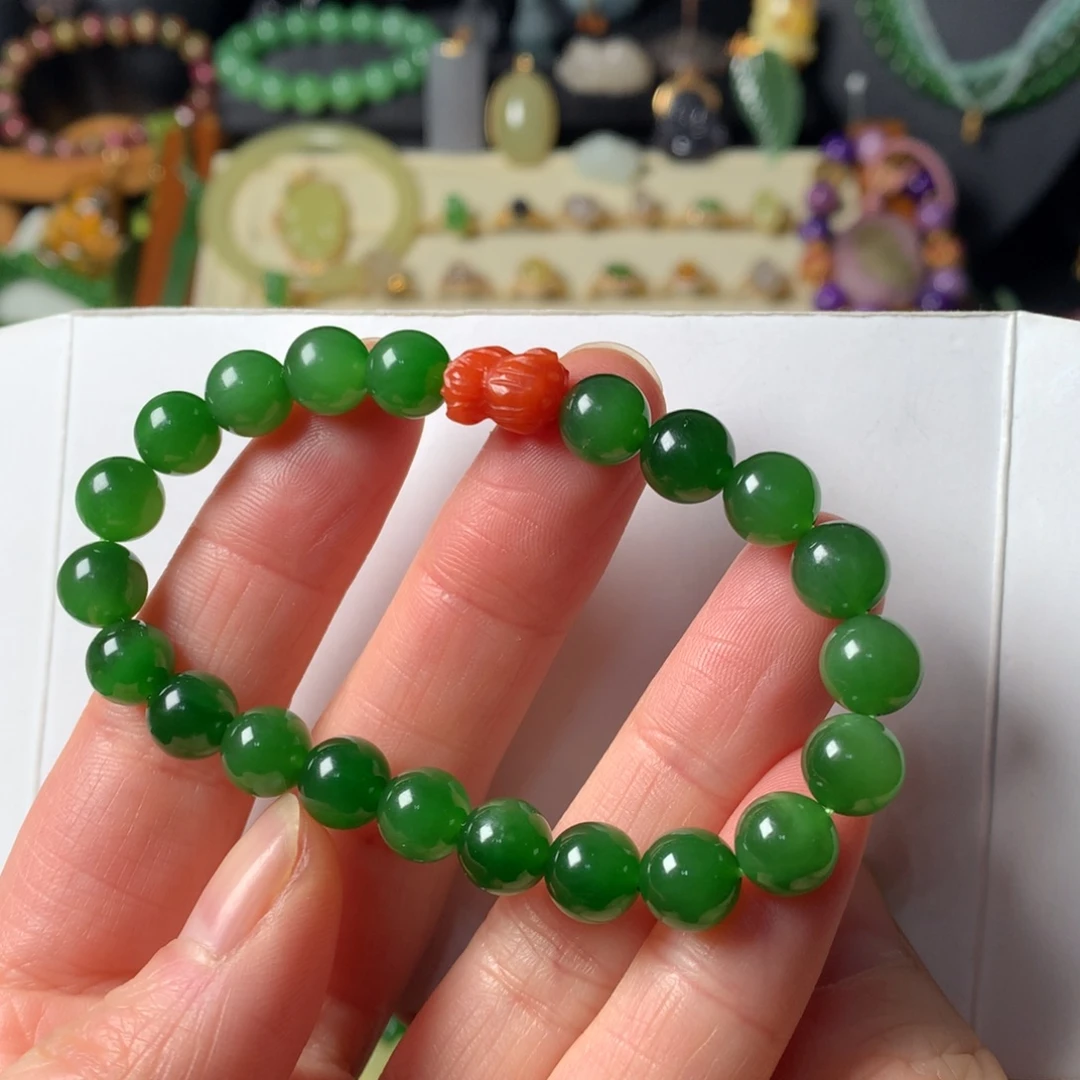 和田玉（碧玉）未镶嵌手串SL0002