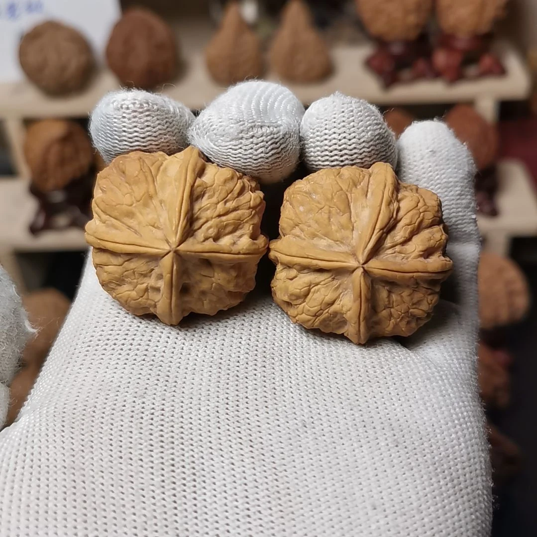 核桃文玩核桃高端小众云铁ZY包四棱蟒皮纹全品35-36 尺