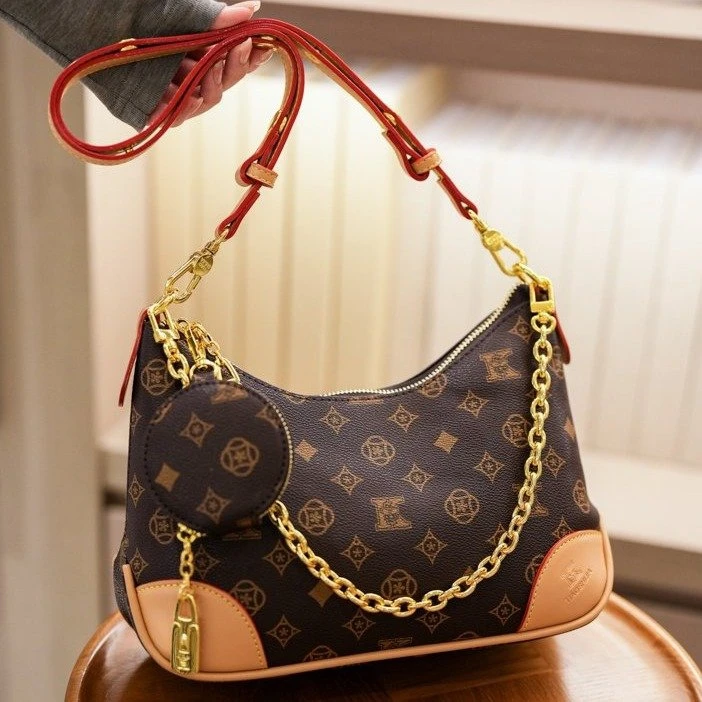 印花单肩款拉链防盗斜挎包斜跨洋气小包包肩包防刮腋下轻奢秋冬