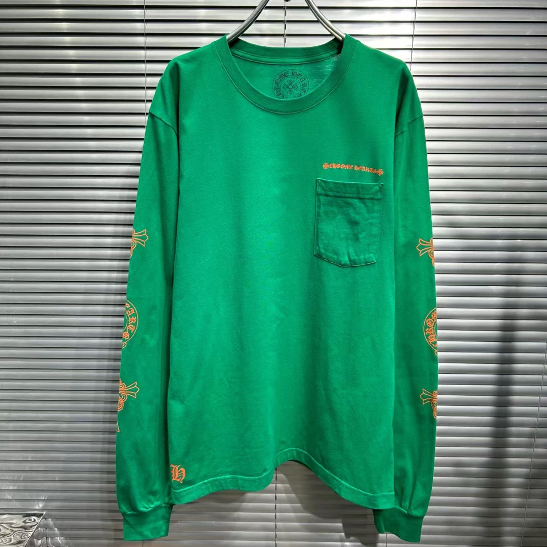 未使用 Chrome Hearts/克罗心 手臂多元素背后马蹄口袋卫衣/xl码