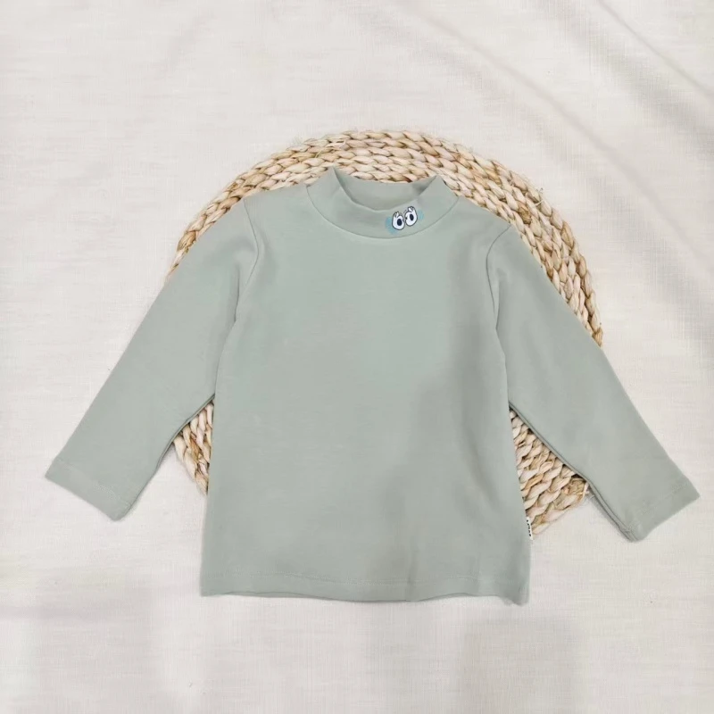 米乐熊儿童OK小眼睛半高领打底衫9604